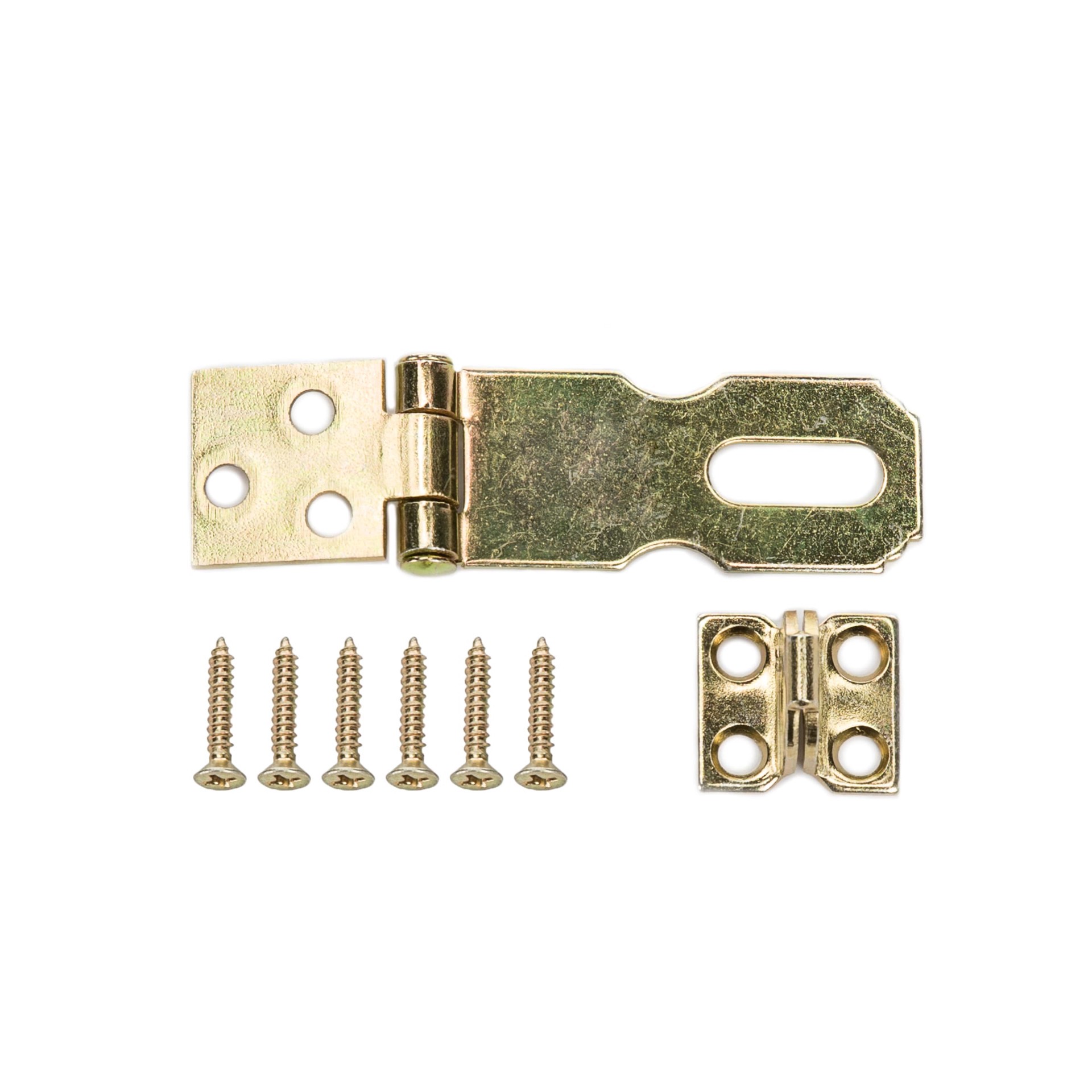 slide 1 of 6, RELIABILT 2-1/2-in Brass Fixed staple hasps, 1 ct