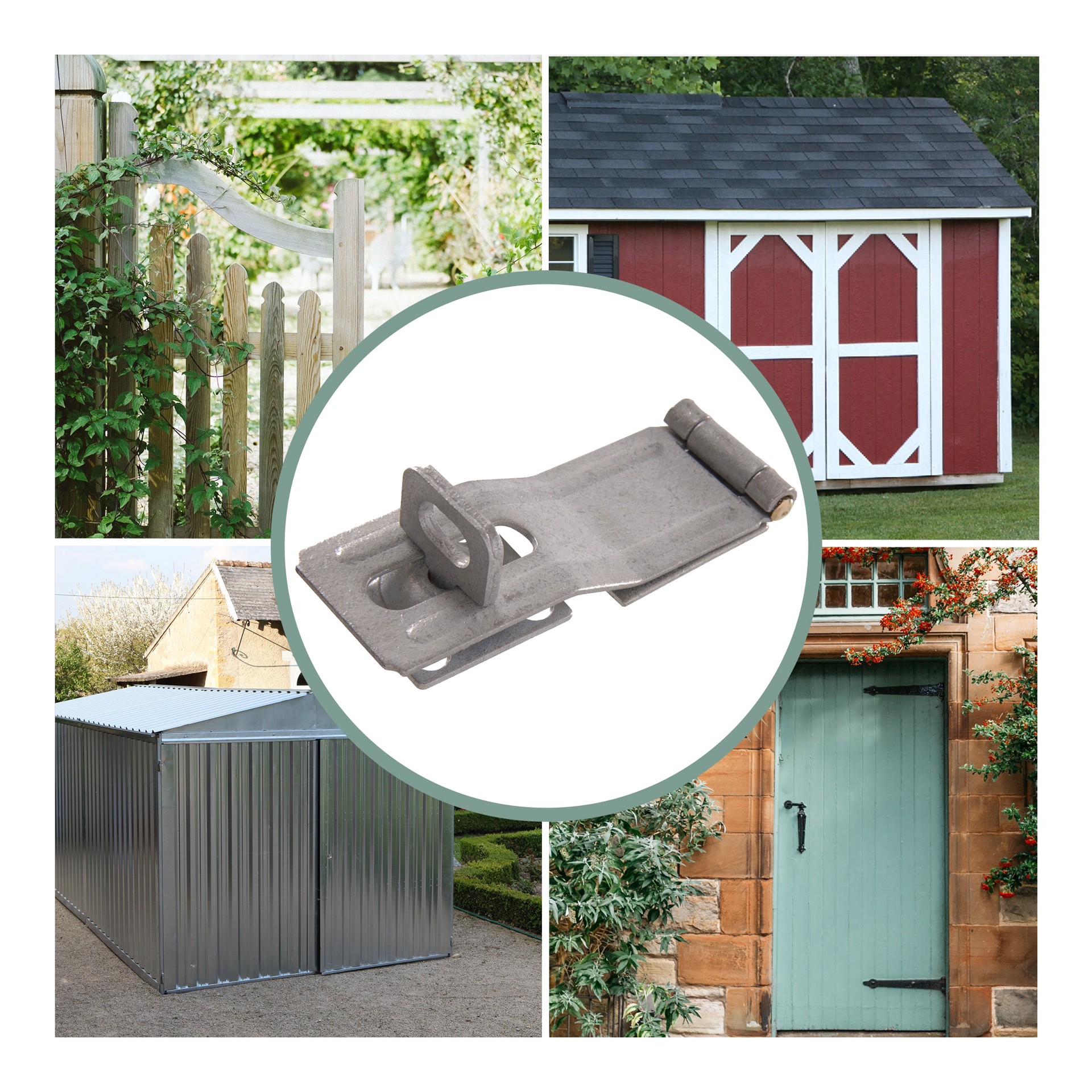 slide 6 of 6, RELIABILT 4-1/2-in Galvanized Swivel hasps, 1 ct