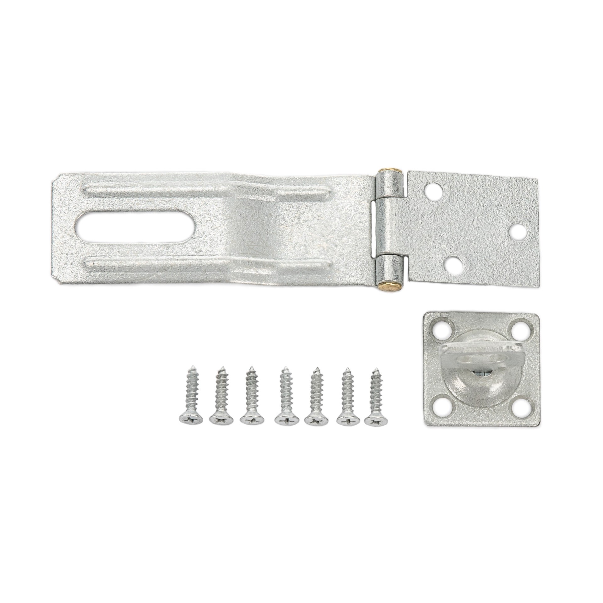 slide 1 of 6, RELIABILT 4-1/2-in Galvanized Swivel hasps, 1 ct