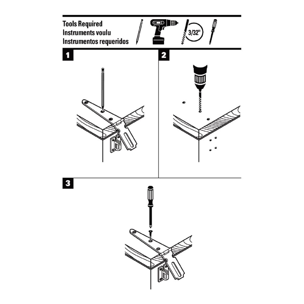 slide 4 of 5, RELIABILT 3-in Zinc Fixed staple hasps, 1 ct