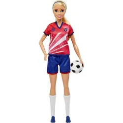 Barbie Soccer Doll - Red #9 Uniform
