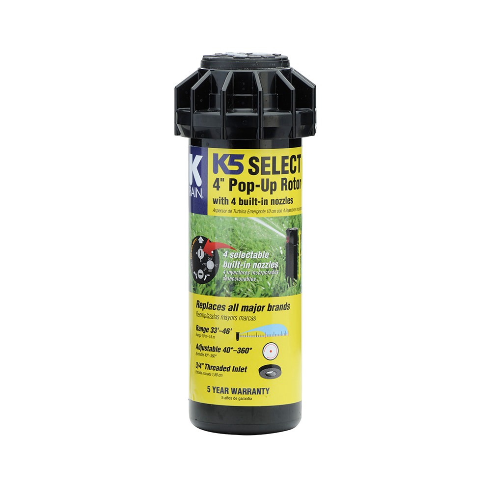 slide 1 of 3, K-Rain 33-ft - 46-ft Adjustable Spray 4-in Gear drive rotor, 1 ct