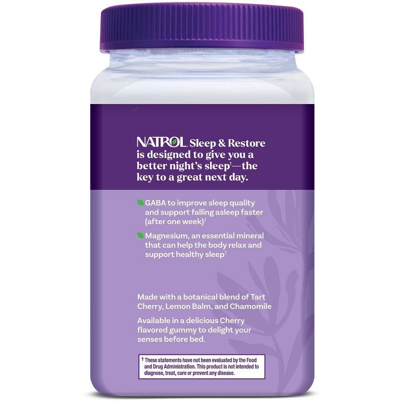 slide 10 of 10, Natrol Cherry Sleep Rstr No Mel Gmy, 60 ct