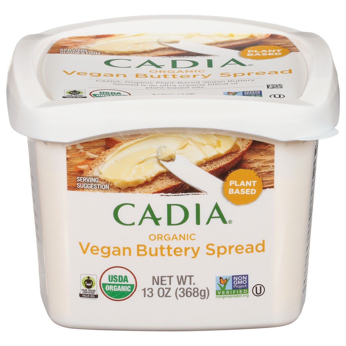 slide 1 of 13, Cadia Organic Vegan Buttery Spread 13 oz, 13 oz