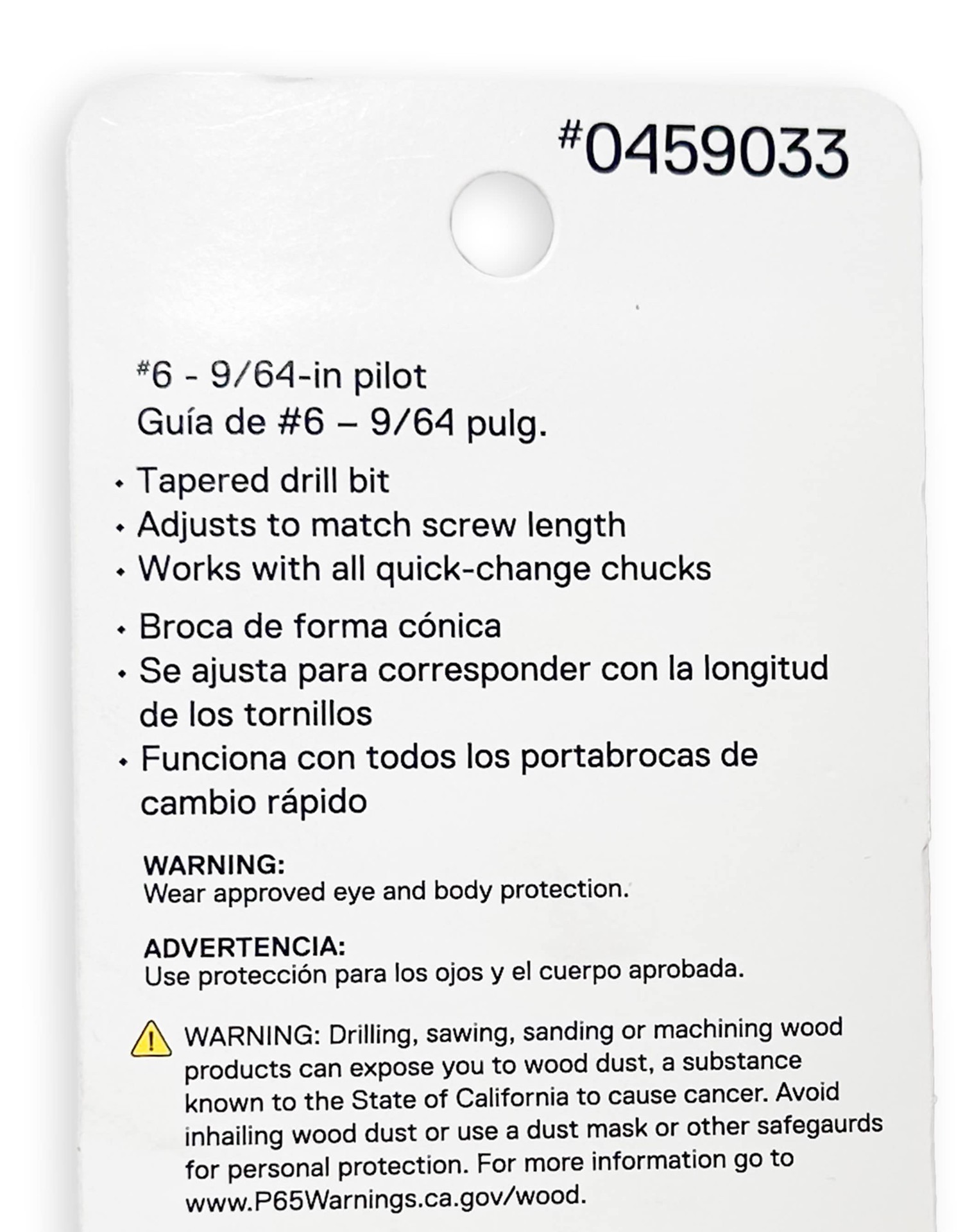 slide 6 of 6, Kobalt Left handed/Right handed 9/64-in 3.55mm #6 x Standard High-speed steel Countersink Twist Drill Bit, 1 ct