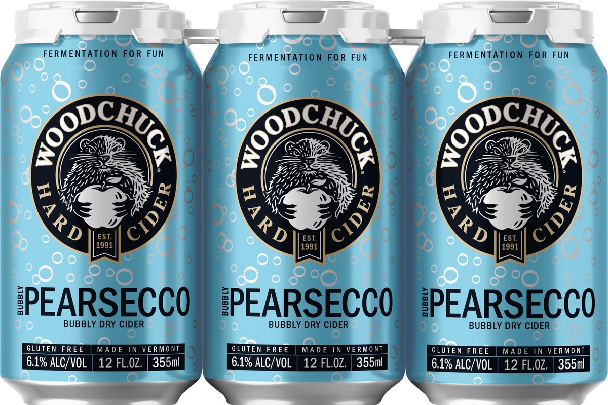 slide 3 of 6, Woodchuck 6 Pack Bubbly Pearsecco Dry Cider 6 ea, 6 ct; 12 oz