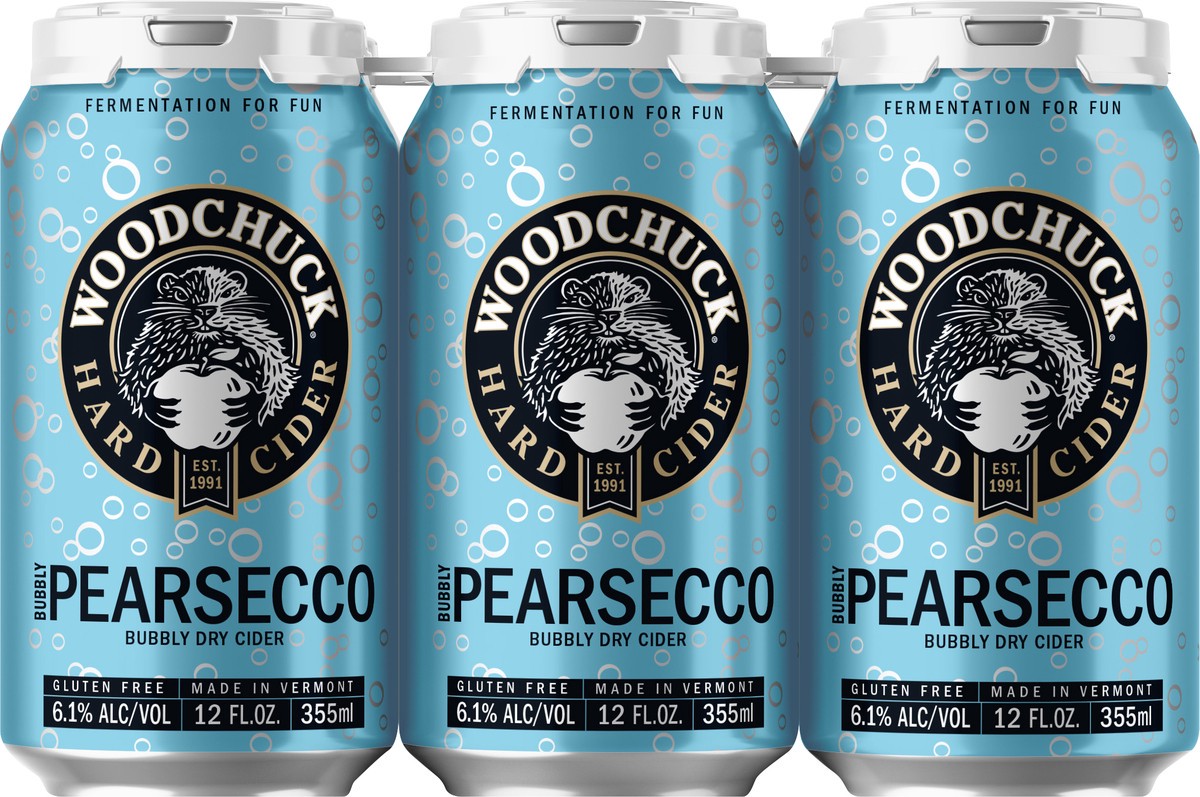 slide 6 of 6, Woodchuck 6 Pack Bubbly Pearsecco Dry Cider 6 ea, 6 ct; 12 oz