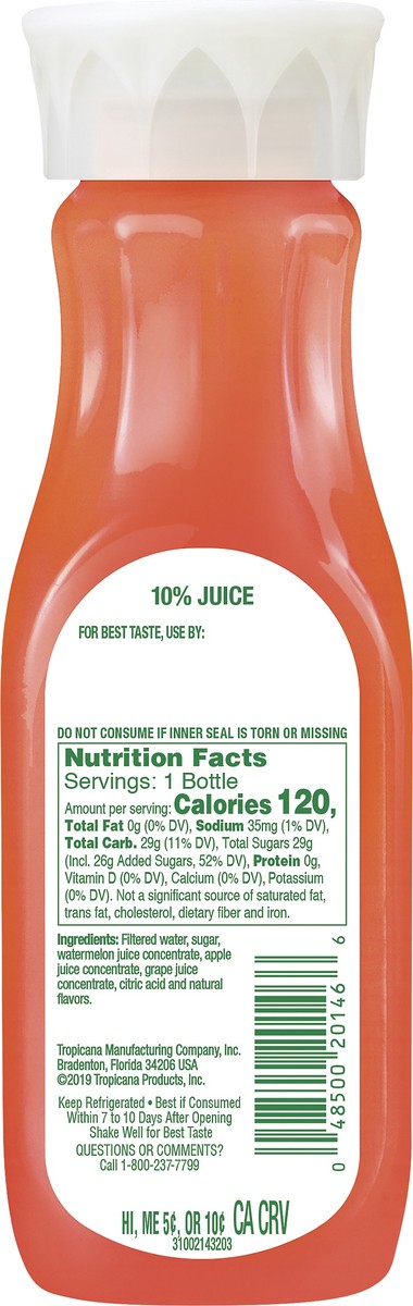 slide 2 of 7, Tropicana Watermelon Drink 12 oz, 12 oz