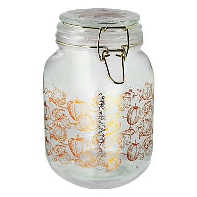 slide 1 of 1, Jay Imports Pumpkins Glass Jar, 50 oz