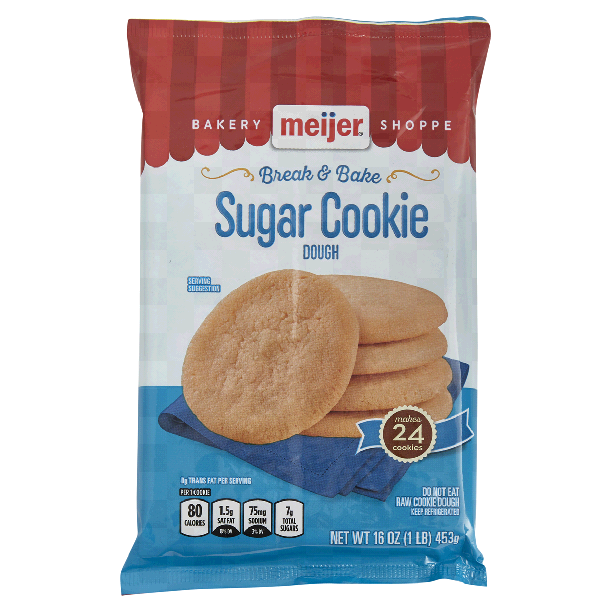 slide 1 of 5, Meijer Sugar Cookie Dough, 16 ct
