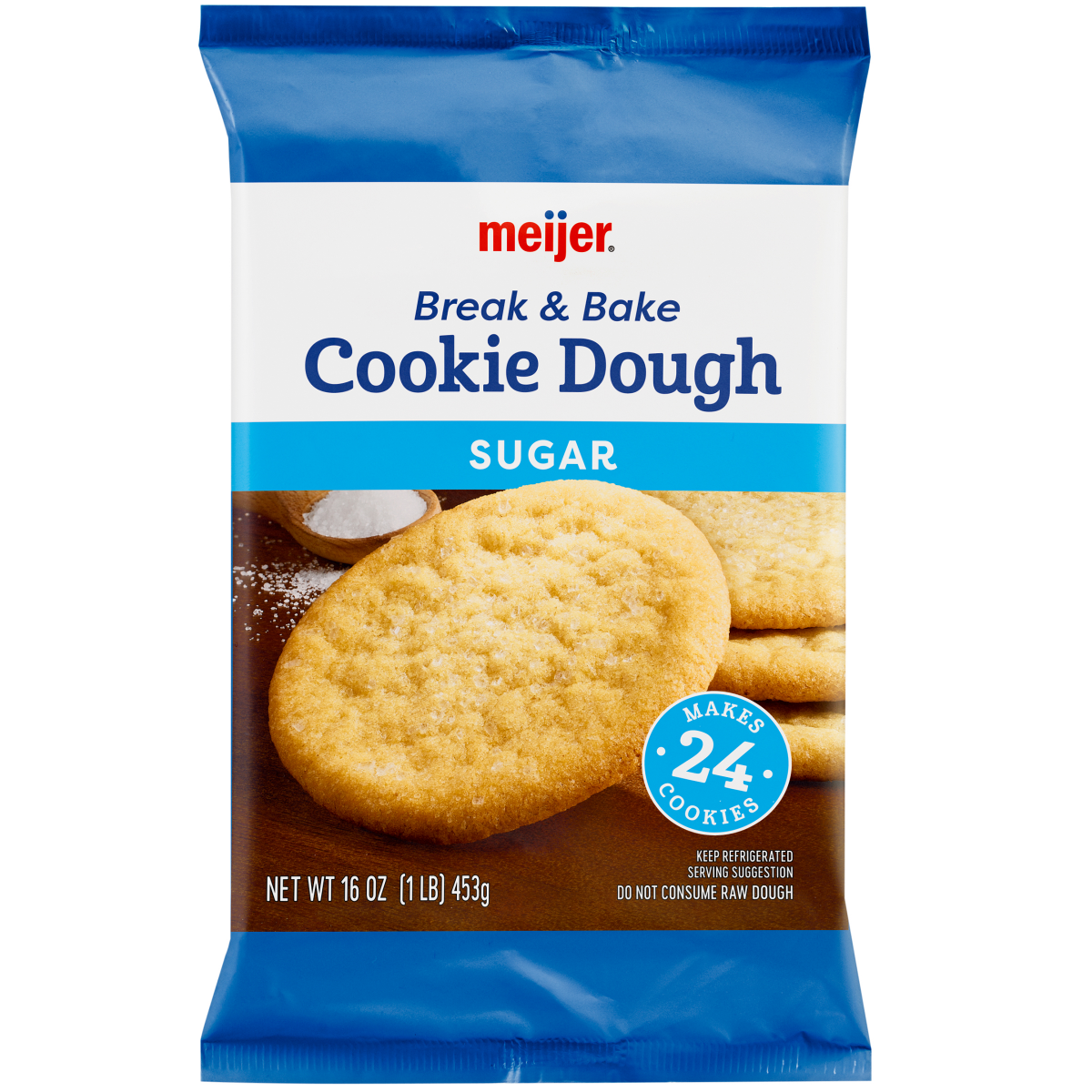 slide 1 of 5, Meijer Sugar Cookie Dough, 16 ct