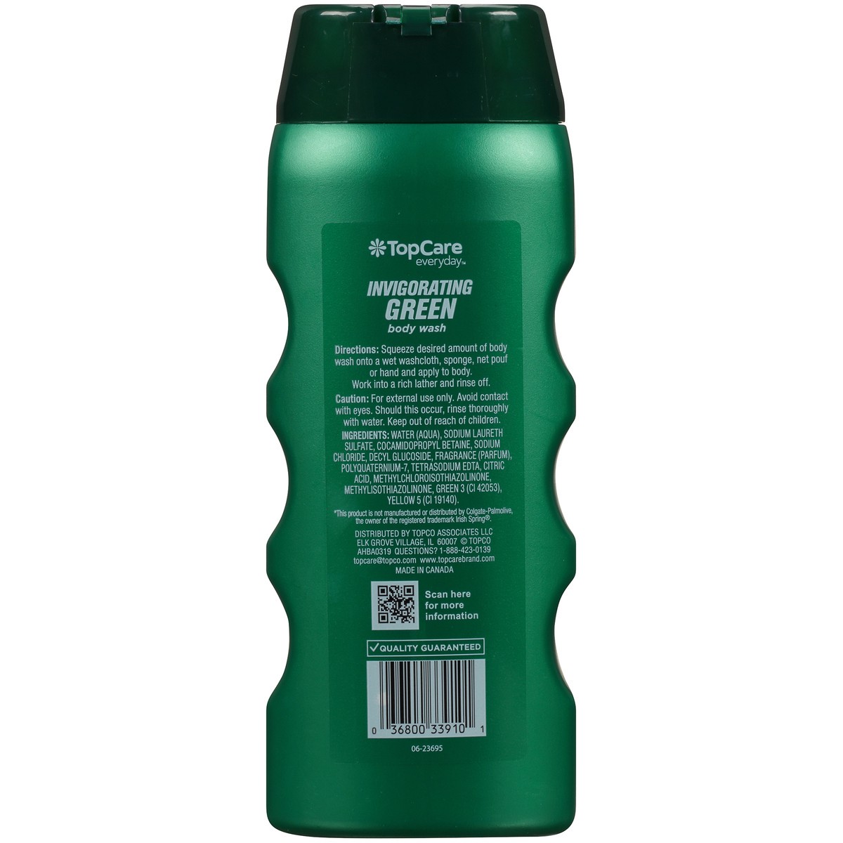 slide 5 of 9, TopCare Body Wash, Invigorating Green, 18 fl oz