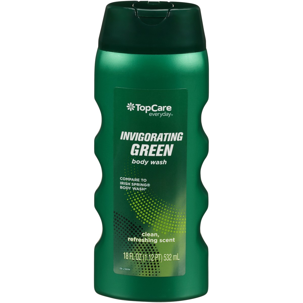 slide 1 of 9, TopCare Body Wash, Invigorating Green, 18 fl oz