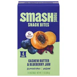 Smash Foods Snack Bites Cashew Butter & Blueberry