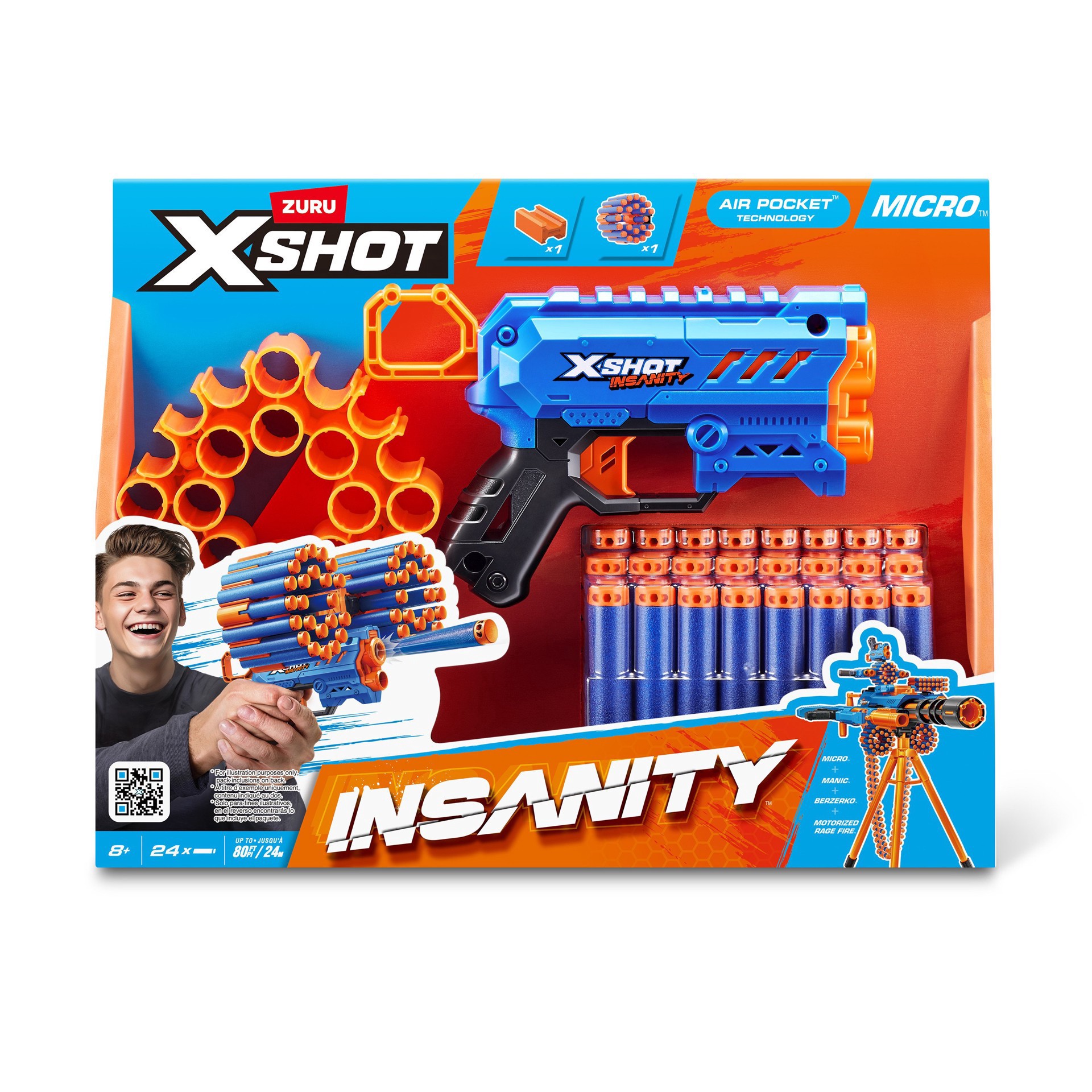 slide 1 of 1, Zuru XSHOT Insanity Micro Dart Blaster, 1 ct
