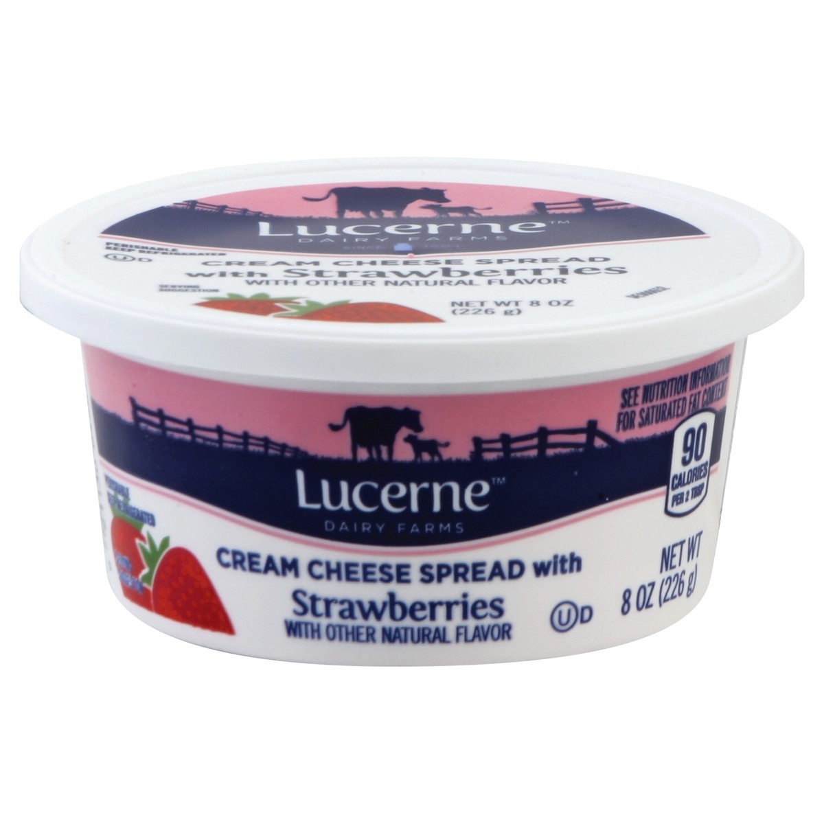 Lucerne Dairy Farms Cream Cheese Spread With Strawberries 8 Oz | Shipt