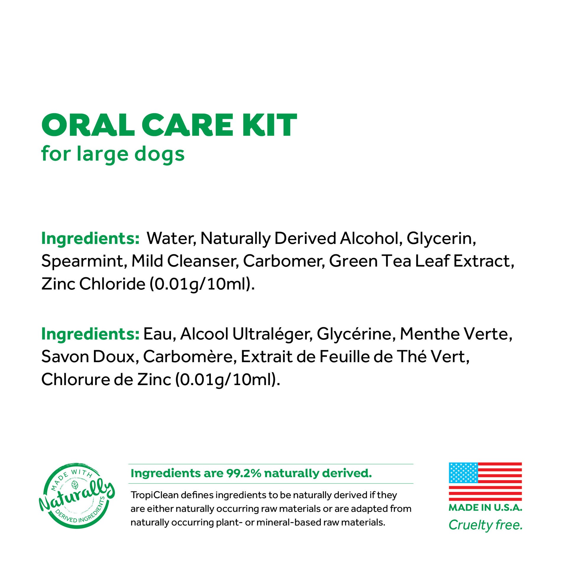 slide 5 of 5, TropiClean Fresh Breath Oral Care Kit for Large Dogs, 1 ct