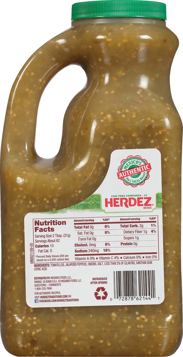 slide 5 of 9, Herdez Salsa Verde, 68 oz