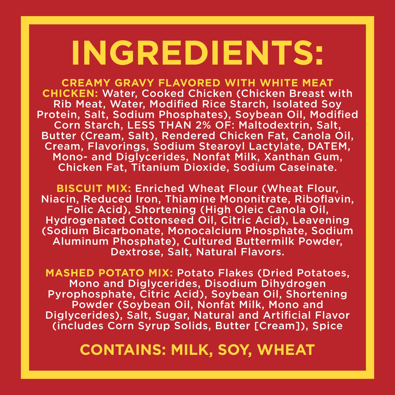 slide 3 of 5, Banquet Homestyle Bakes Country Chicken, Mashed Potatoes and Biscuits, Meal Kit, 30.9 OZ, 30.85 oz