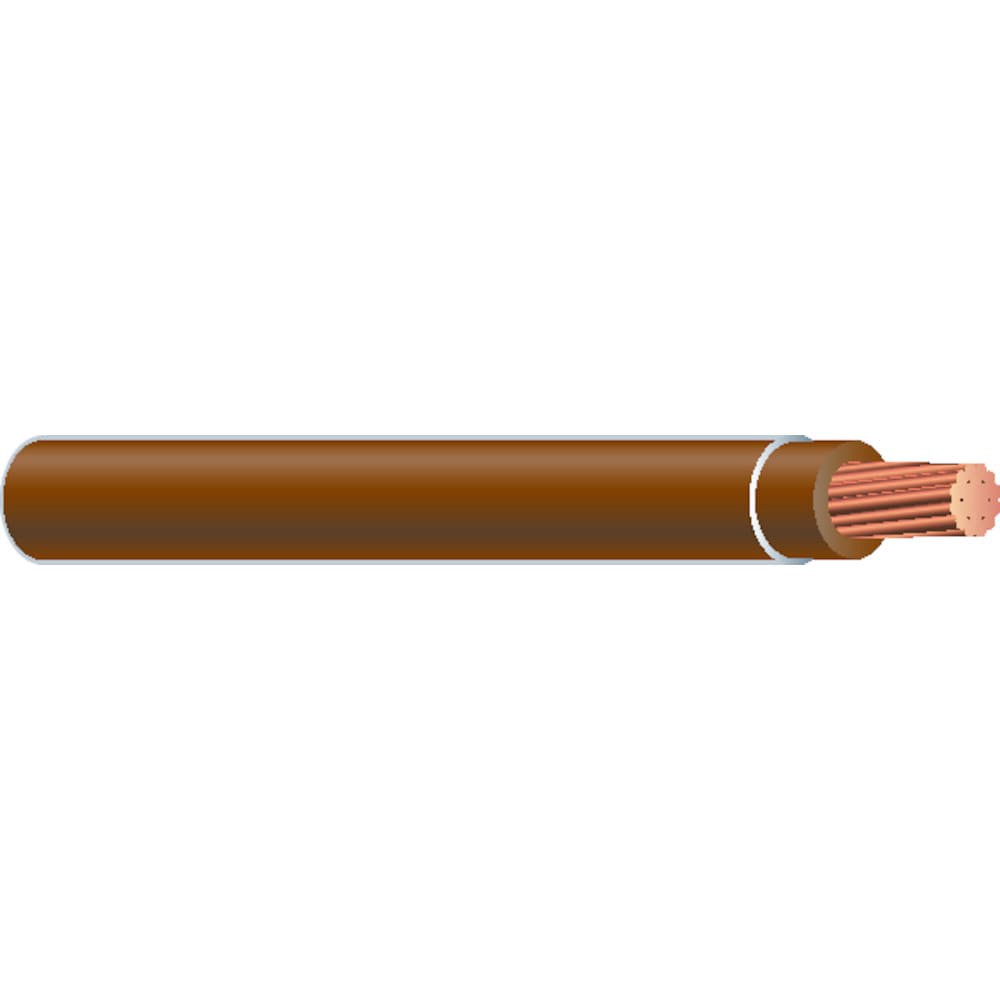 slide 2 of 4, Southwire 500-ft 14 -AWG Brown Stranded Copper THHN wire ( By-the-roll ), 1 ct