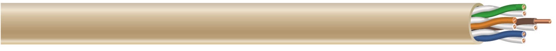 slide 2 of 2, Southwire 500-ft 24 CAT 5e 4 Riser Beige Data Cable Box, 1 ct