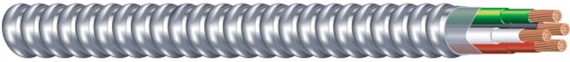 slide 2 of 4, Southwire Armorlite 25-ft 12 / 3 Stranded Aluminum MC Cable (Metal Clad), 1 ct
