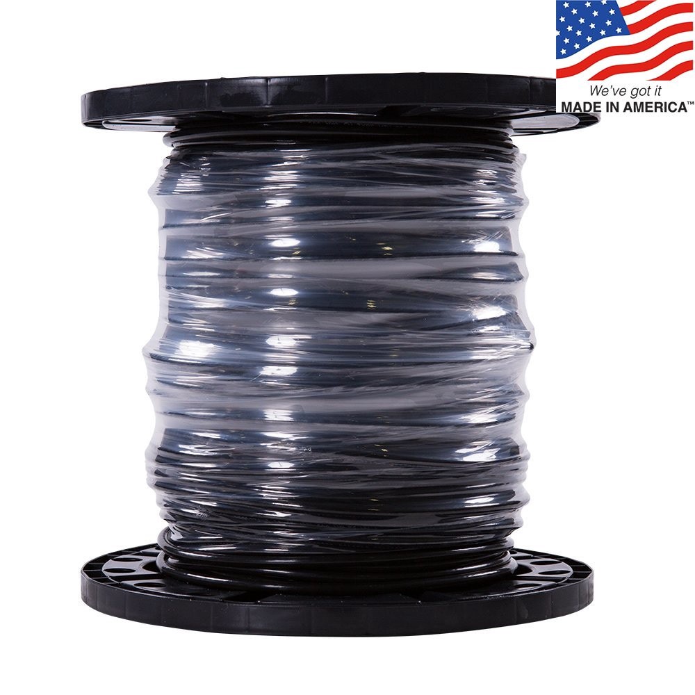 slide 1 of 5, Southwire SIMpull 500-ft 6 -AWG Black Stranded Copper THHN wire ( By-the-roll ), 1 ct