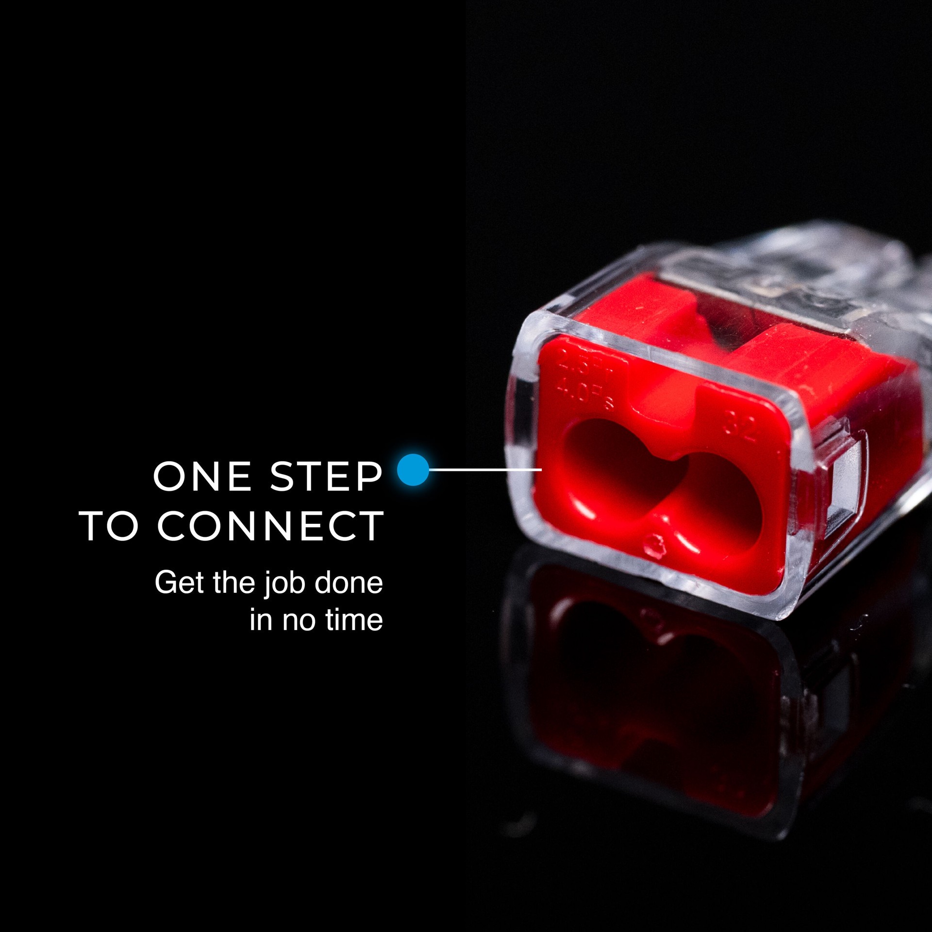 slide 3 of 6, IDEAL Push-in Wire Connectors 2 Red ( 100 -Pack ), 1 ct