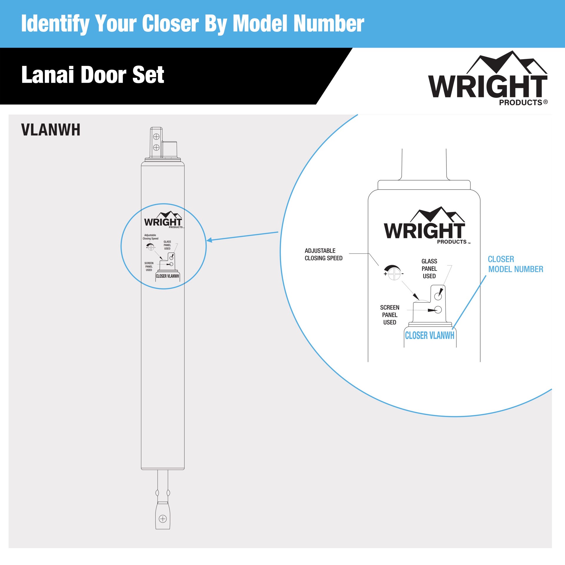 slide 6 of 6, WRIGHT PRODUCTS 12.265-in Pool Enclosure and Lanai Adjustable Bronze Die-cast Metal Hold Open Push-button Screen/storm Door Hardware Kit, 1 ct