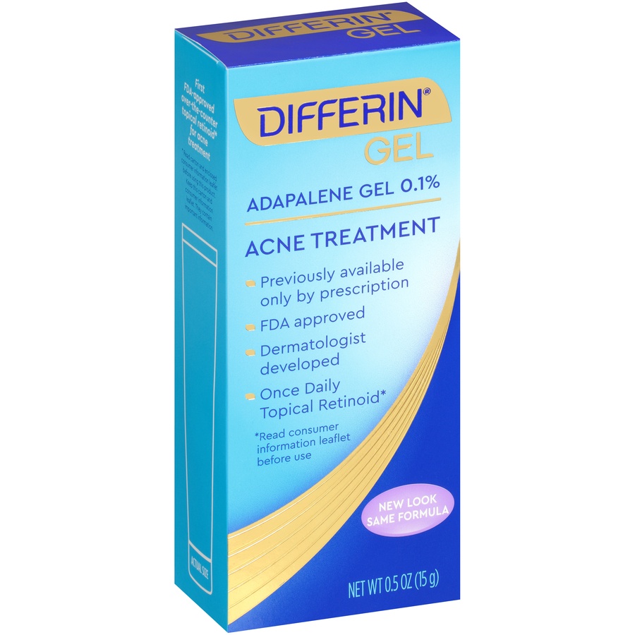 slide 2 of 6, Differin Acne Treatment Gel, 0.5 oz