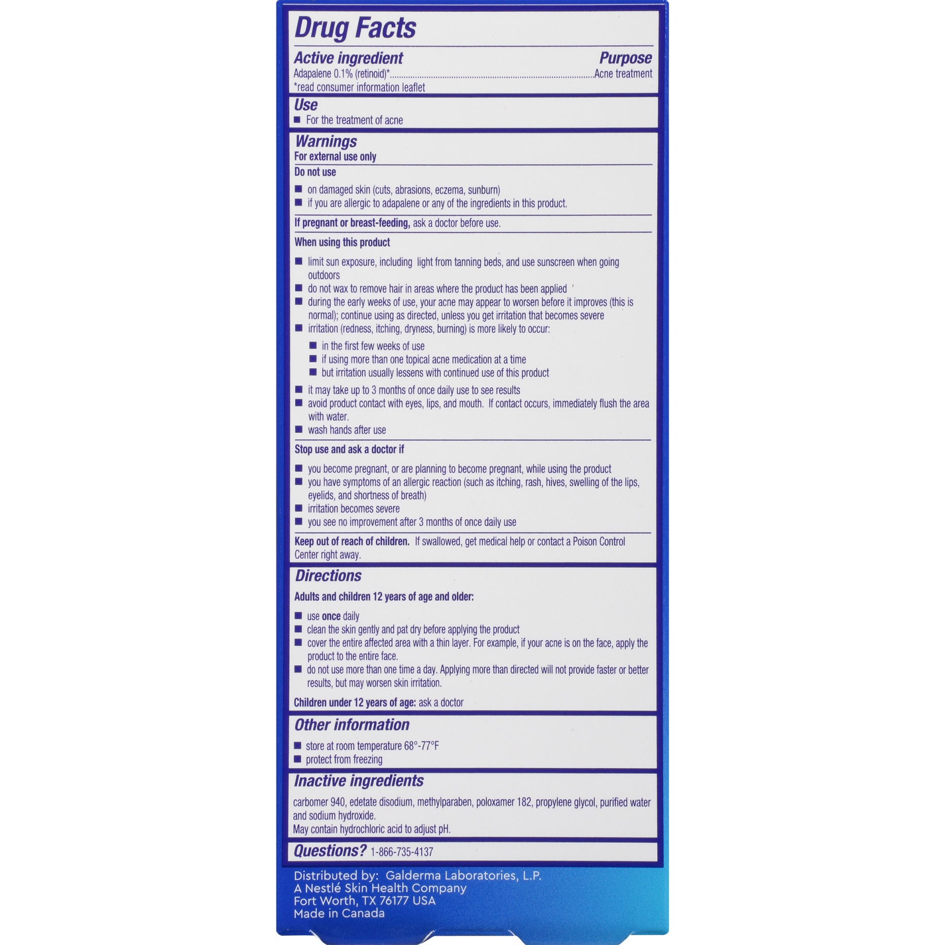 slide 6 of 6, Differin Acne Treatment Gel, 0.5 oz