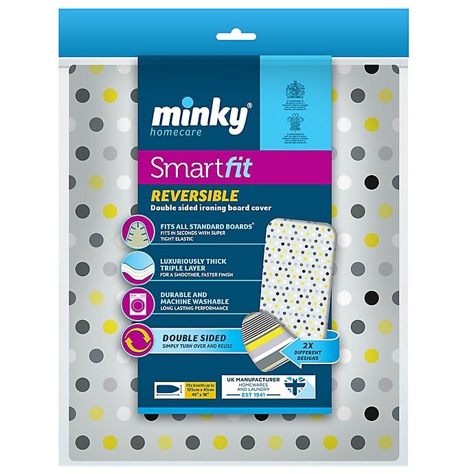 slide 8 of 9, Minky Homecare Smart Fit Reversible Ironing Board Cover, 1 ct