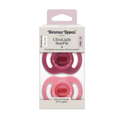 Tommee Tippee Ulta Light Stay Put Paci, 6-18M 2PK