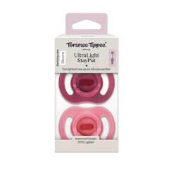 Tommee Tippee Ulta Light Stay Put Paci, 6-18M 2PK