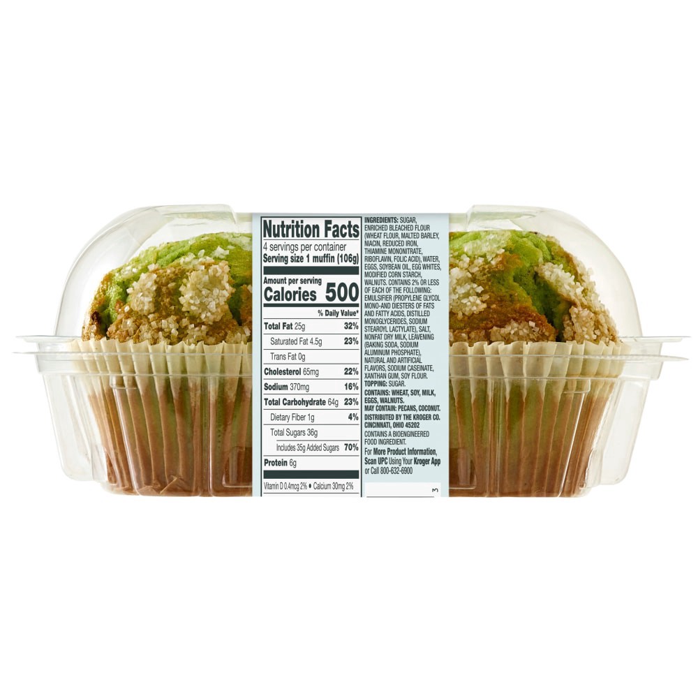 slide 3 of 5, Bakery Fresh Pistachio Muffins, 4 ct; 15 oz