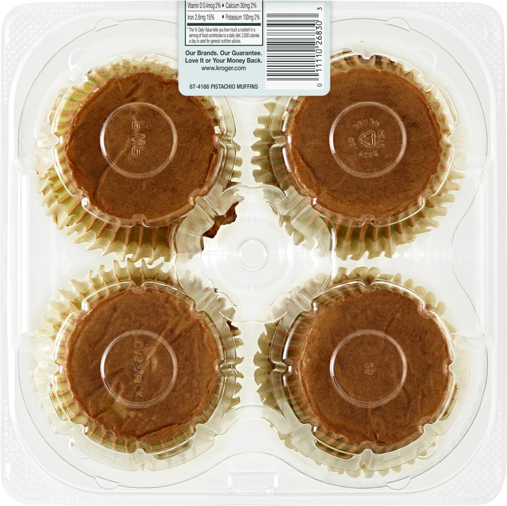 slide 4 of 5, Bakery Fresh Pistachio Muffins, 4 ct; 15 oz