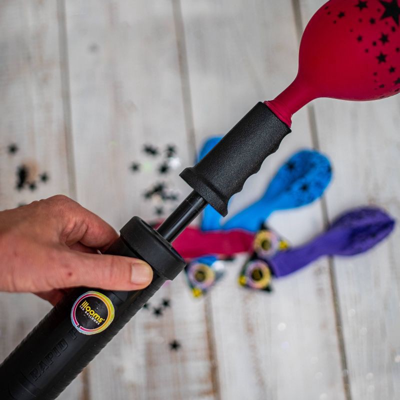 slide 6 of 10, iLLoom Balloon 5ct illooms LED Light Up Mixed Solid Stars Balloon: Multicolor Latex for Kids' Birthday Party, Outer Space Theme, 5 ct