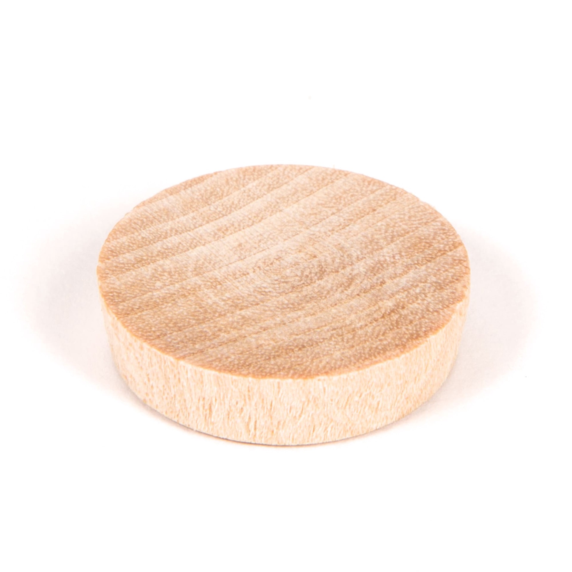 slide 2 of 6, Madison Mill 6 -Pack 1 x 0.25 Poplar Wood Flat head plug, 1 ct