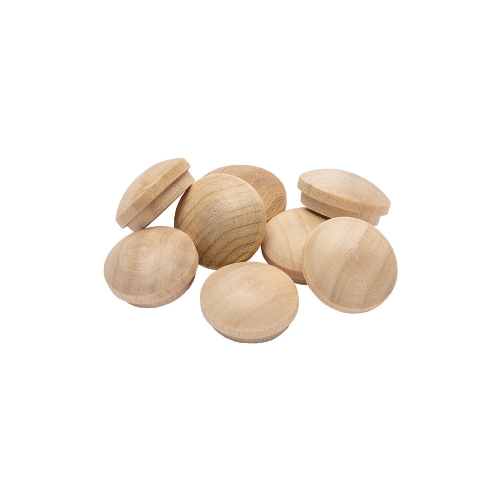 slide 5 of 6, Madison Mill 8 -Pack 0.75 x 0.375 Poplar Wood Button plug, 1 ct