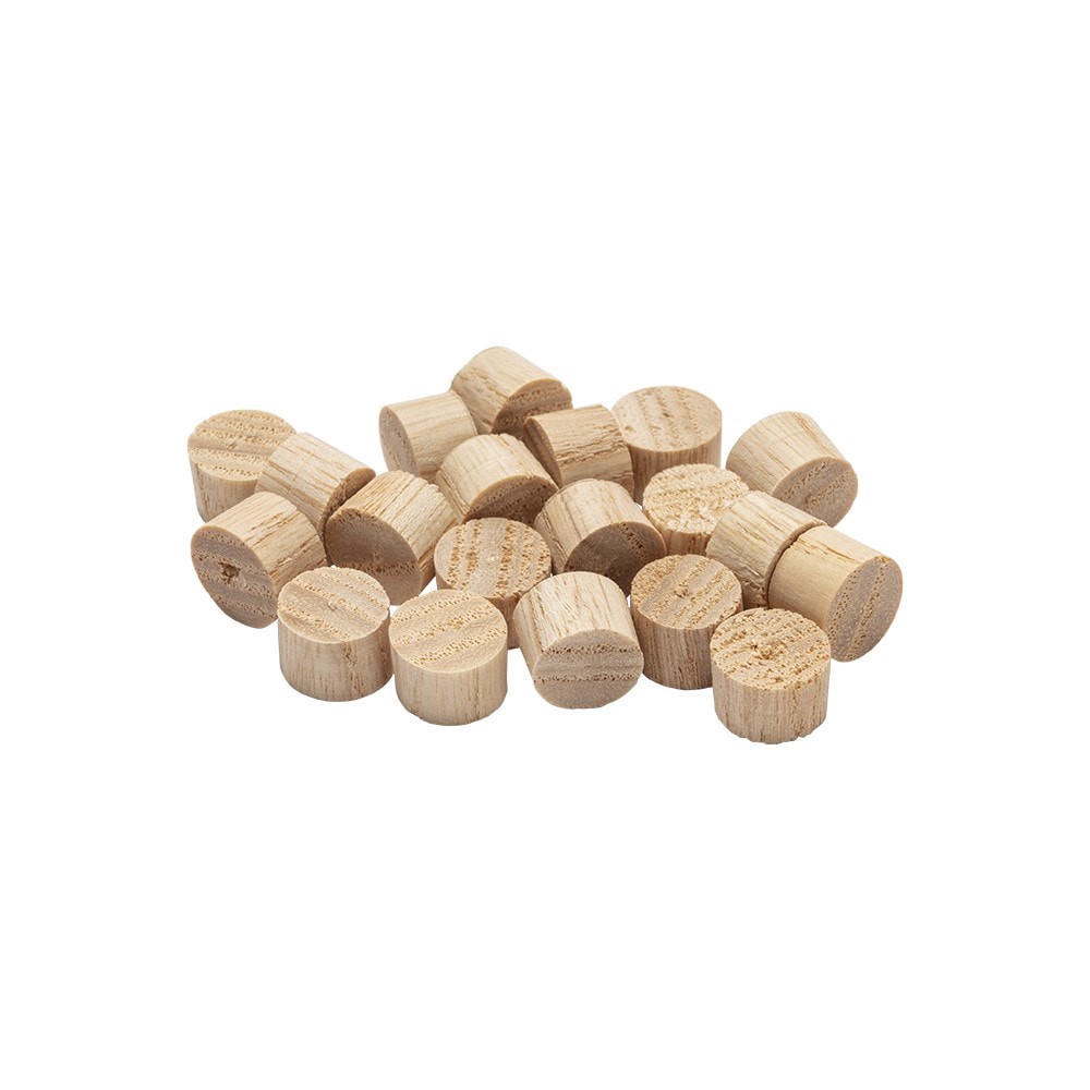 slide 5 of 6, Madison Mill 20 -Pack 0.375 x 0.25 Poplar Wood Flat head plug, 1 ct