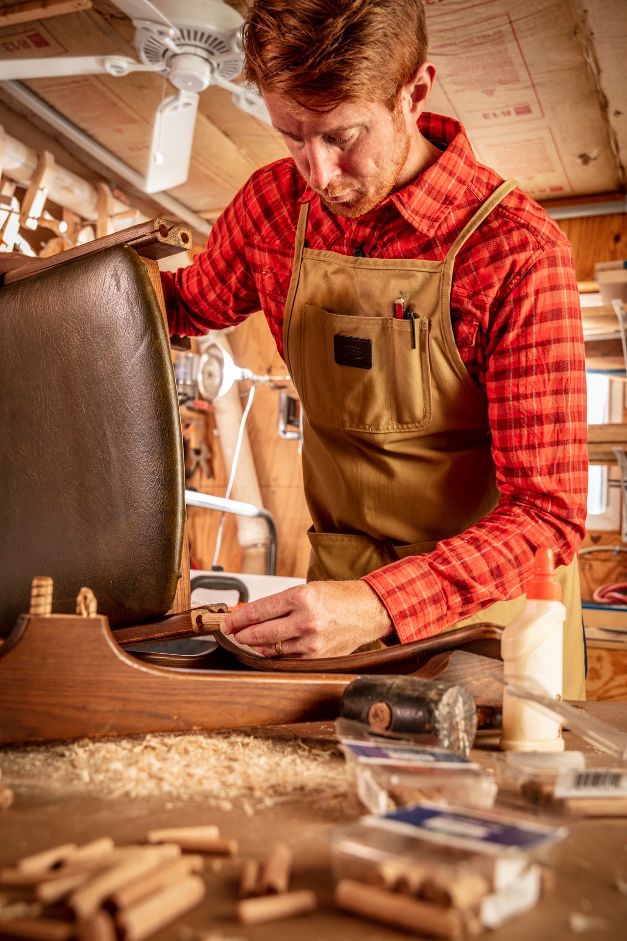 slide 6 of 6, Madison Mill 20 -Pack 0.375 x 0.25 Poplar Wood Flat head plug, 1 ct