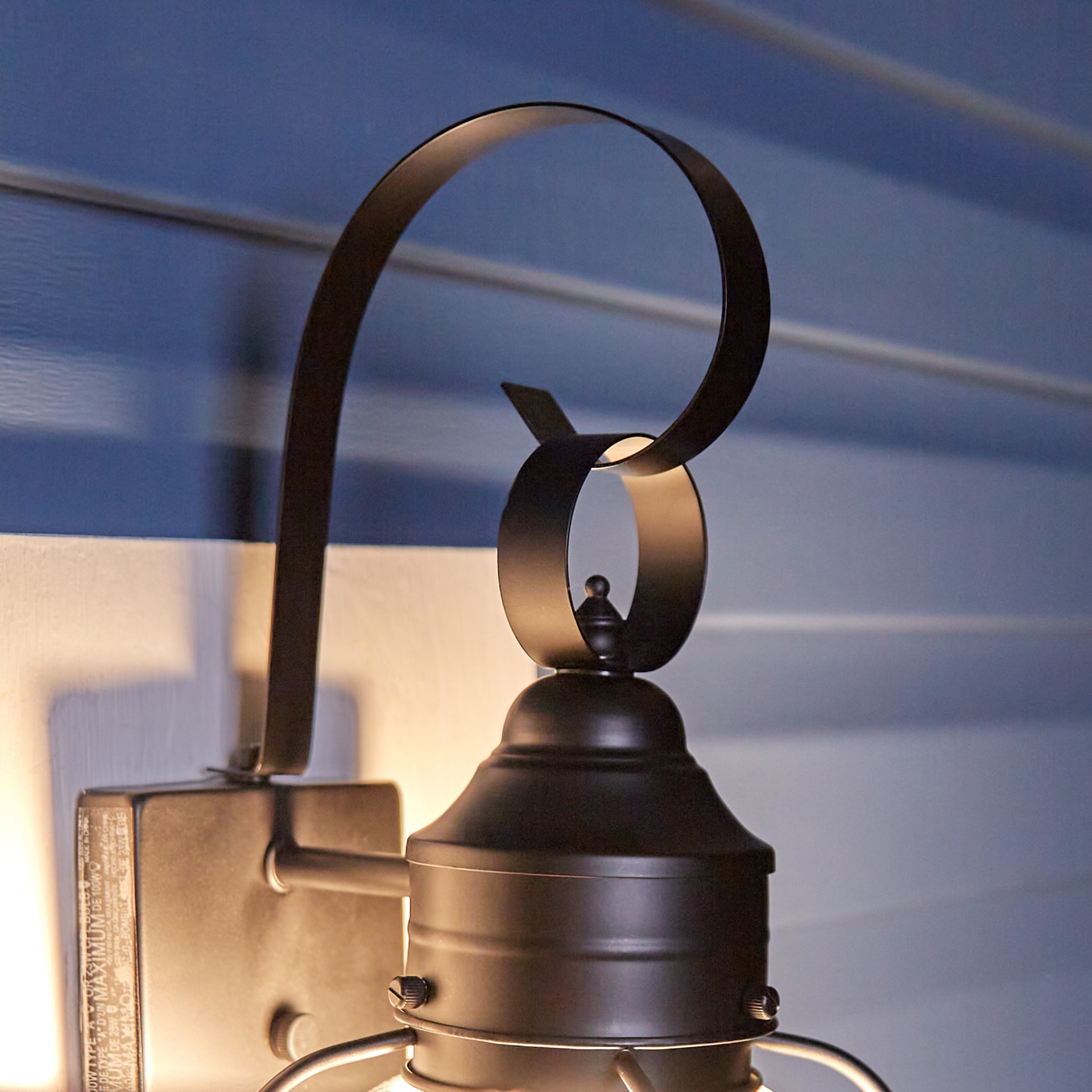 slide 3 of 6, allen + roth Trevett 1 -Light 14-in H Matte Black Hardwired Outdoor Wall Light, 1 ct