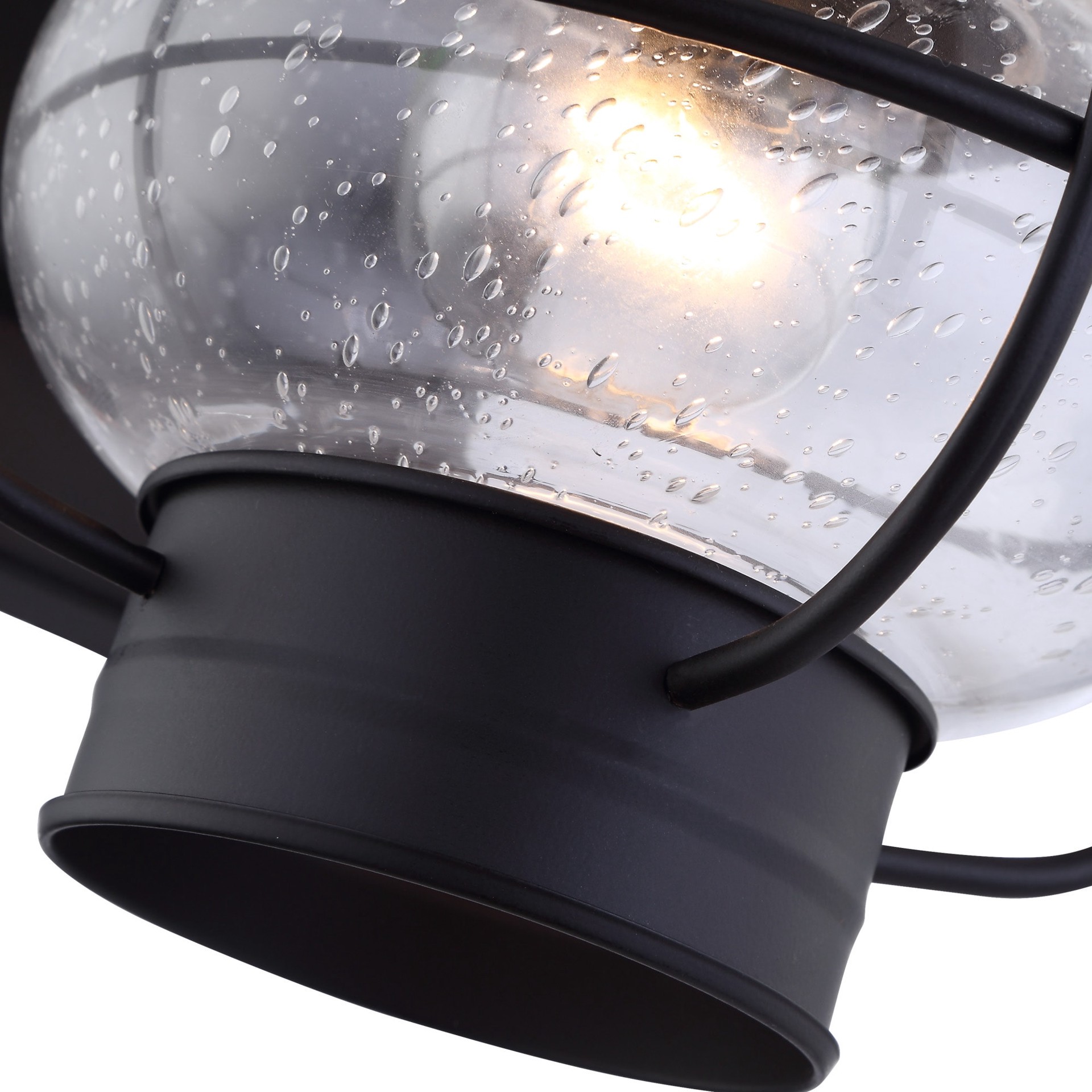 slide 6 of 6, allen + roth Trevett 1 -Light 14-in H Matte Black Hardwired Outdoor Wall Light, 1 ct