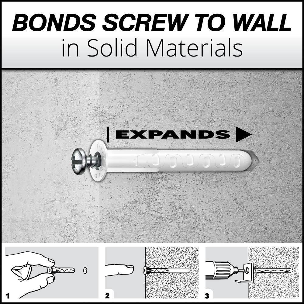 slide 4 of 6, TOGGLER 1025-lb 5/16-in x 1-5/8-in Multi-Purpose Anchors with Screws Included 6 -Pack, 1 ct