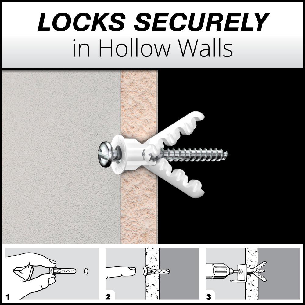 slide 5 of 6, TOGGLER 1025-lb 5/16-in x 1-5/8-in Multi-Purpose Anchors with Screws Included 6 -Pack, 1 ct