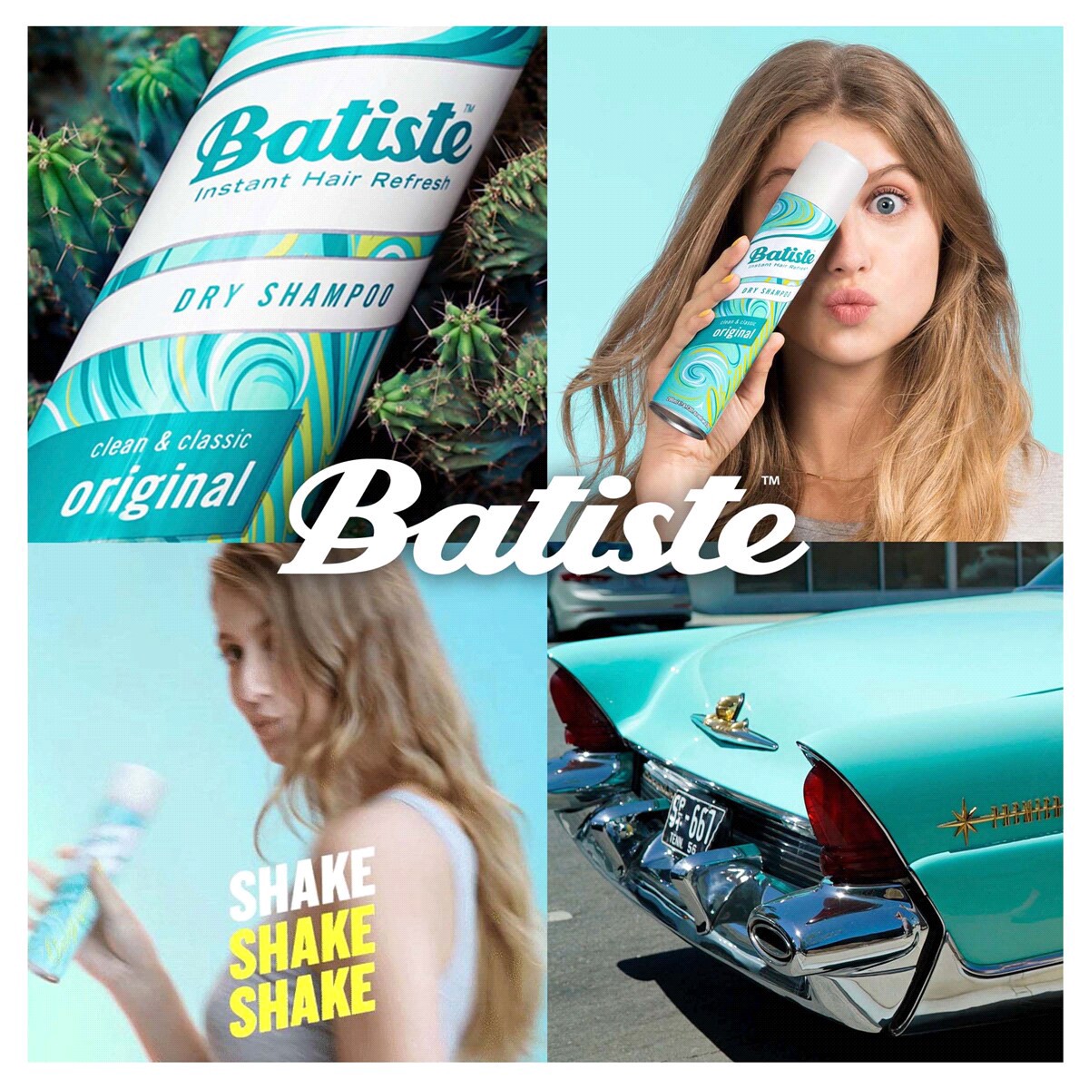 slide 2 of 5, Batiste Dry Shampoo, Clean & Classic, Original, 1.6 oz