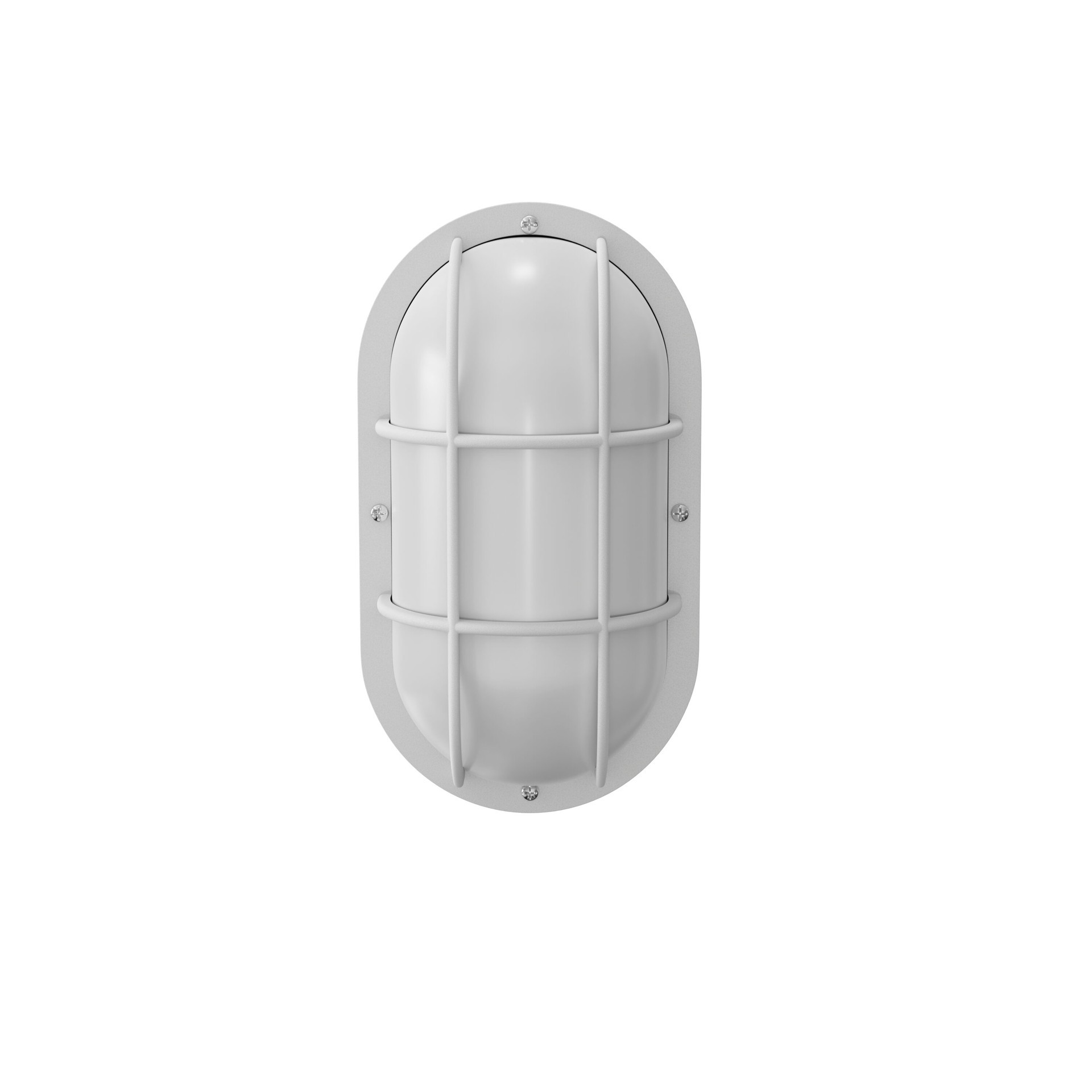 slide 2 of 6, Project Source Comata 1 -Light 10.5-in H White Hardwired Outdoor Wall Light, 1 ct