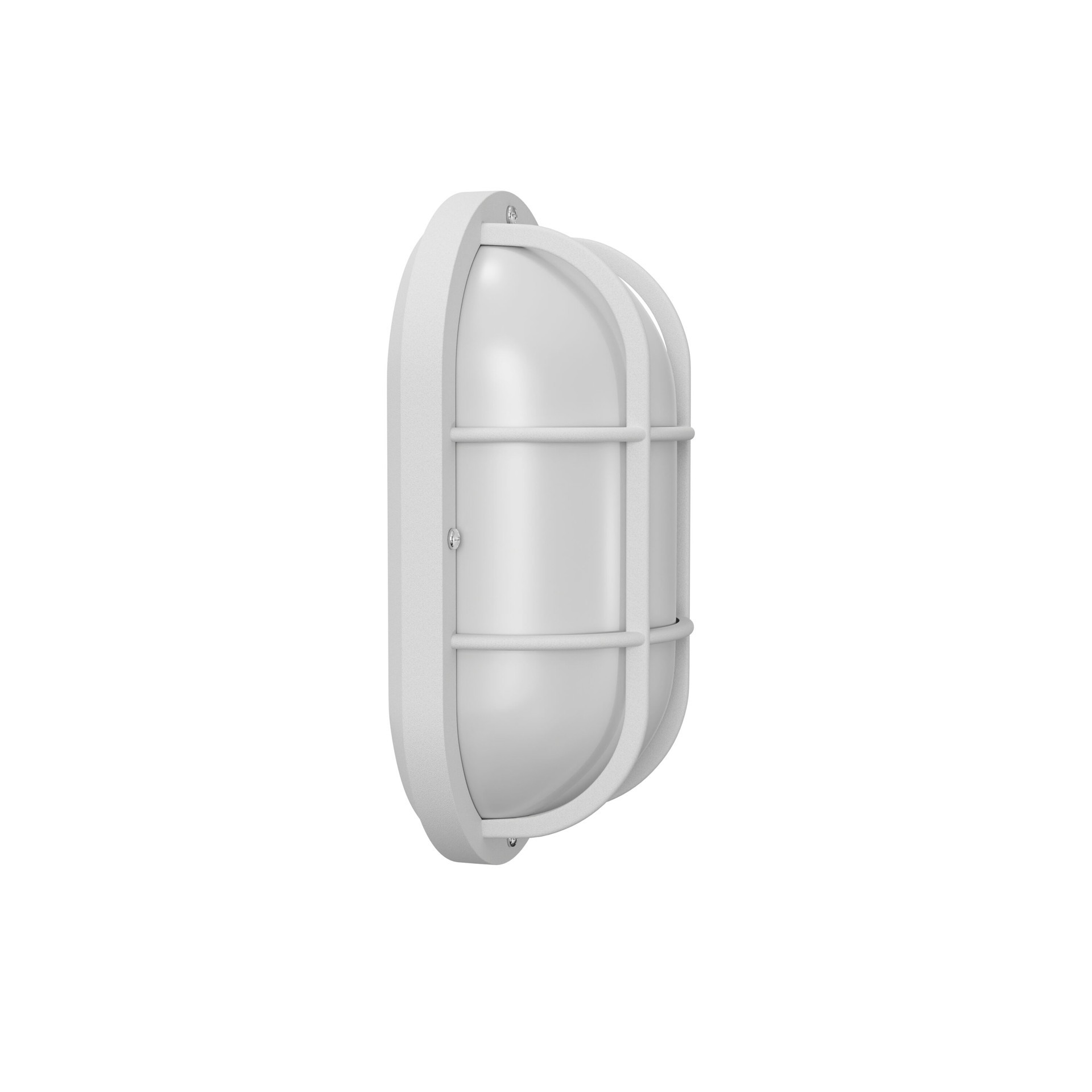 slide 6 of 6, Project Source Comata 1 -Light 10.5-in H White Hardwired Outdoor Wall Light, 1 ct