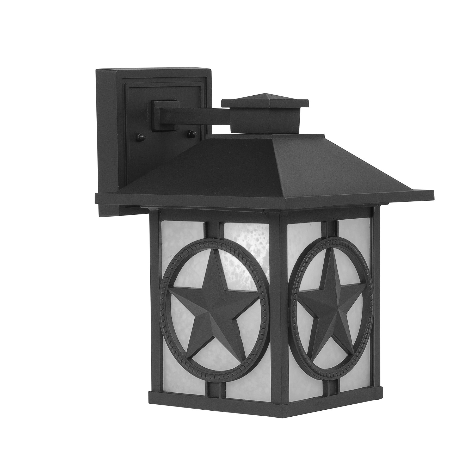 slide 3 of 6, allen + roth Thoroughbred 1 -Light 12.55-in H Matte Black Hardwired Outdoor Wall Light, 1 ct