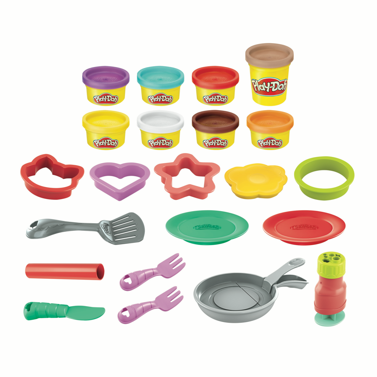 slide 3 of 3, Play-Doh Kitchen Creations Flip'n Pancakes Playset, 1 ct